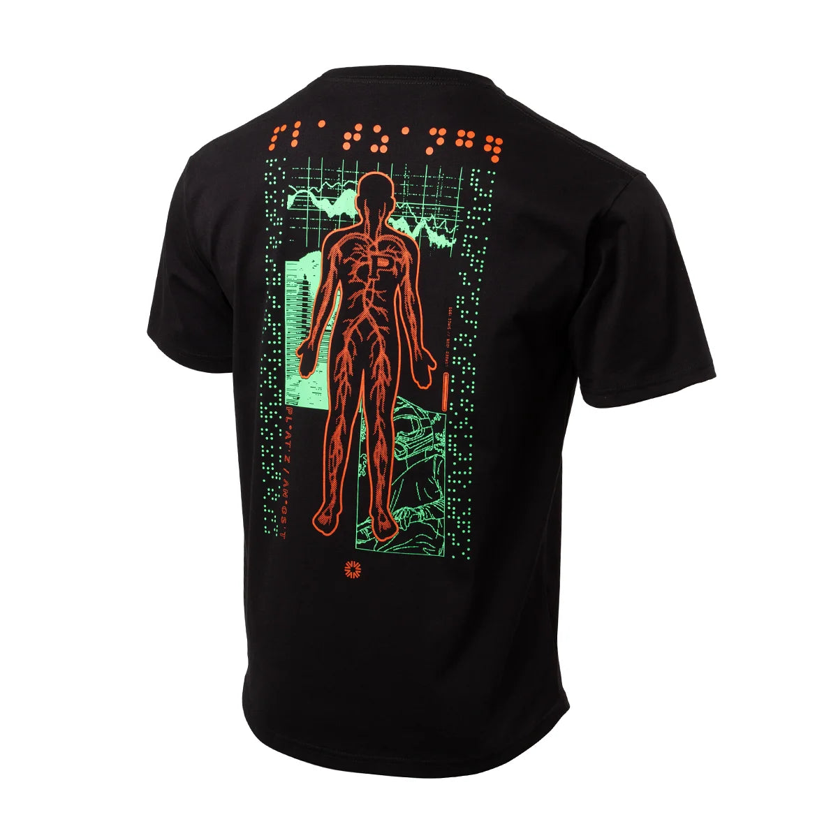 T-Shirt Veins Schwarz