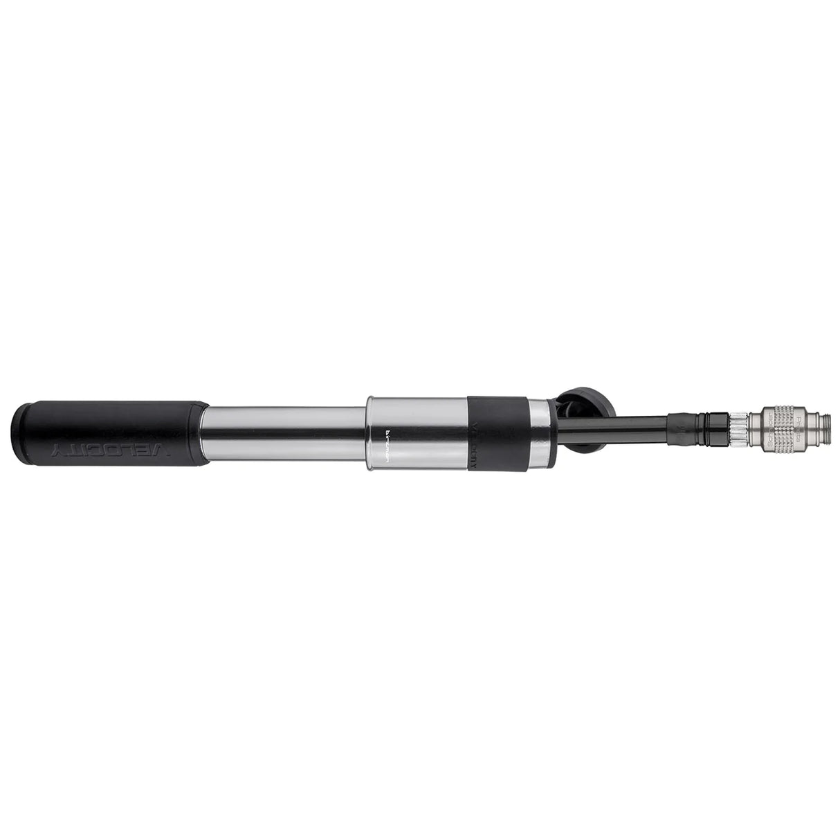 Velocity Road Mini Pumpe, 160PSI, threaded valve head, silver
