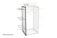 wall panel incl. 9 pins - white