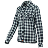Escapee dames flanellen overhemd - Aqua/Navy