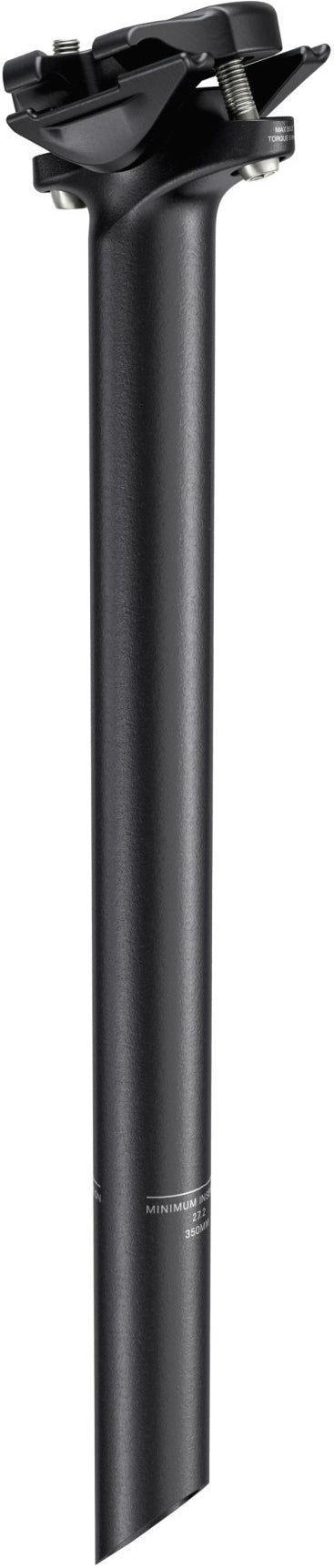 Alum Sattelstütze Service Course 350mm, 0mm offset schwarz
